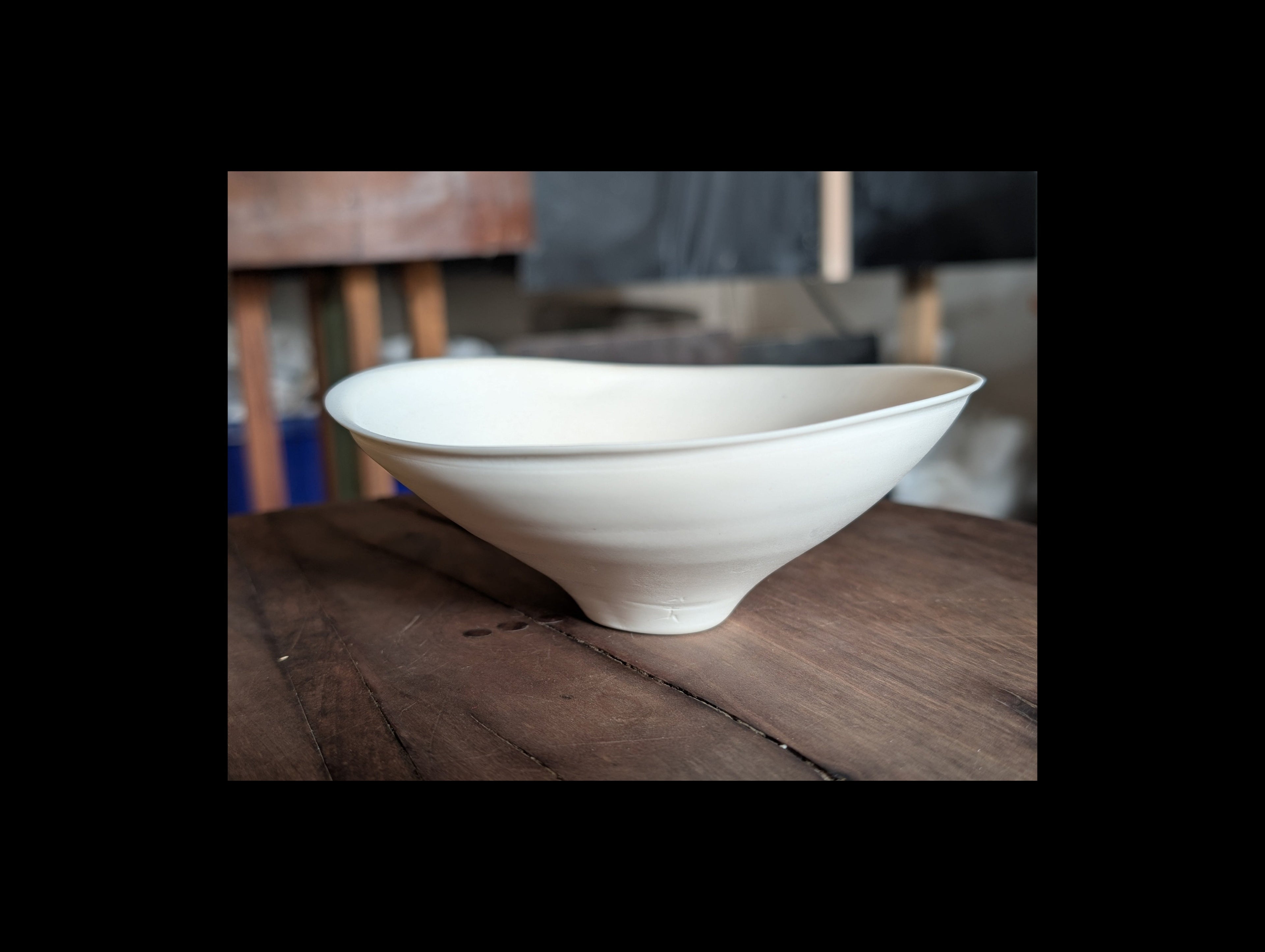 Large Summer Bowl — White Porcelain
