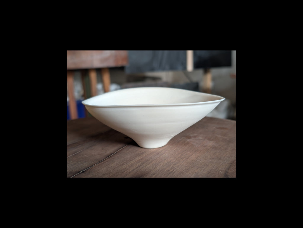 Large Summer Bowl — White Porcelain