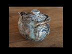 Hohin in granitic porcelain, double firing- high-temperature charcoal firing.