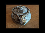 Hohin in granitic porcelain, double firing, including one charcoal firing.