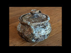 Hohin in granitic porcelain, double firing, including one charcoal firing.